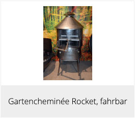 Gartencheminée Rocket fahrbar
