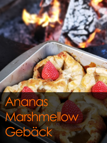 Ananas Marshmellow Gebäck - Grillring Rezept
