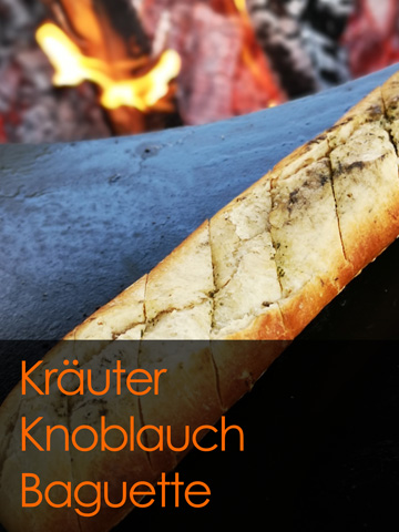 Kräuter Knoblauch Baguette - Grillring Rezept