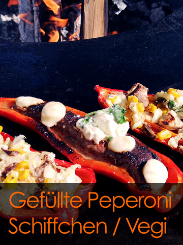 Peperoni Schiffchen Vegetarisch - Grillring Rezept