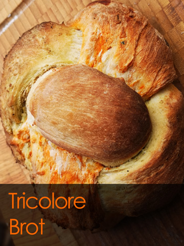 Tricolore Brot - Grillring Rezept