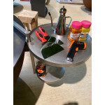 Attachable side table INOX for fire bowl