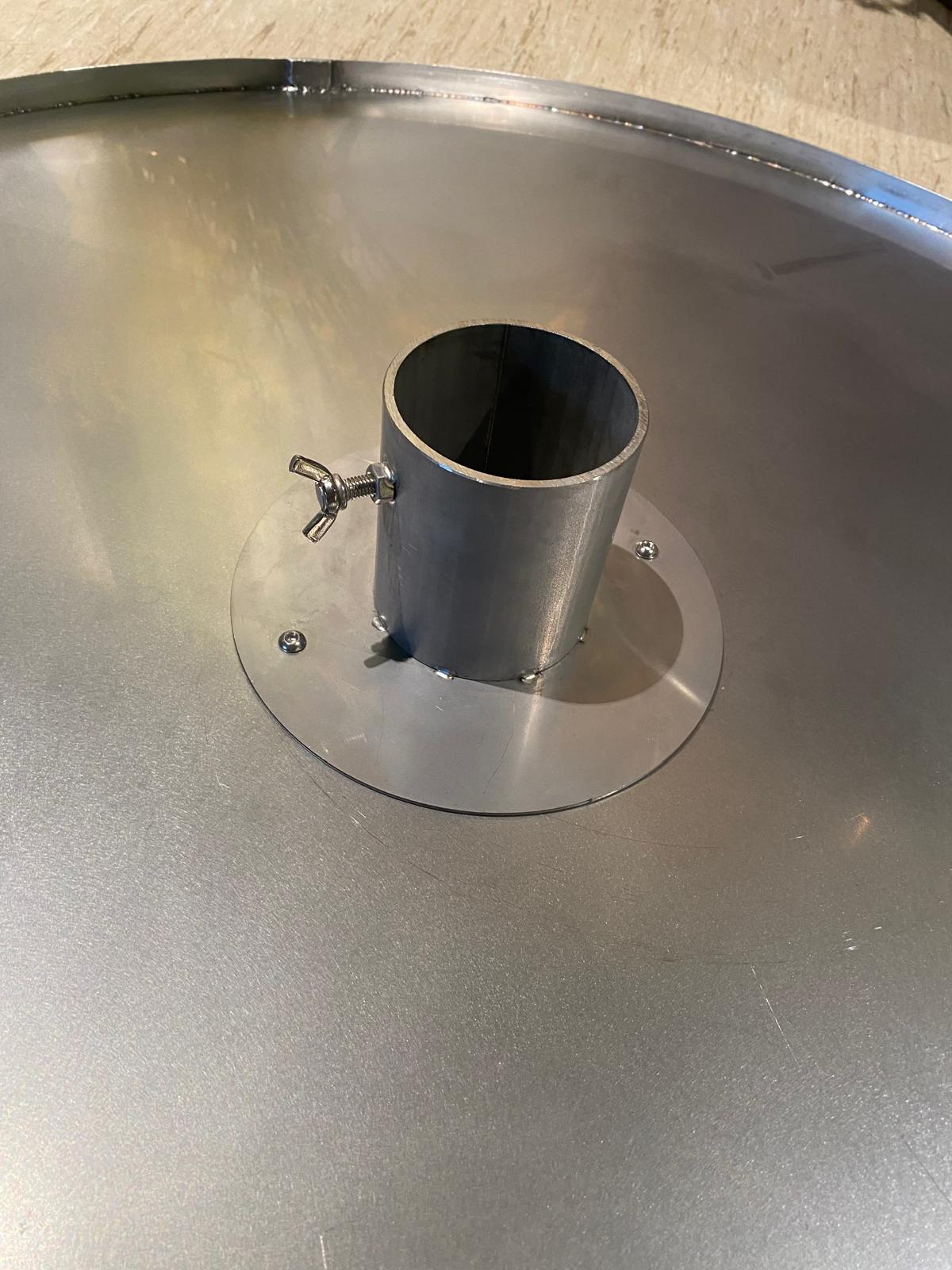 Tischbein Inox | für Beistelltisch (zu Edelstahl Abdeckung 88 & 104 cm) – Bild 3